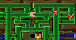 マリオとピラニアの植物